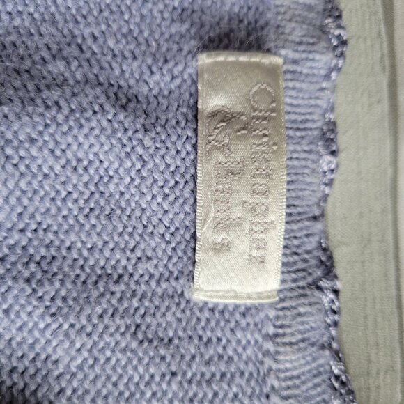 Vintage Christopher Banks Knit Embroidered Dragonfly Short Sleeve Sweater Top - Picture 7 of 8